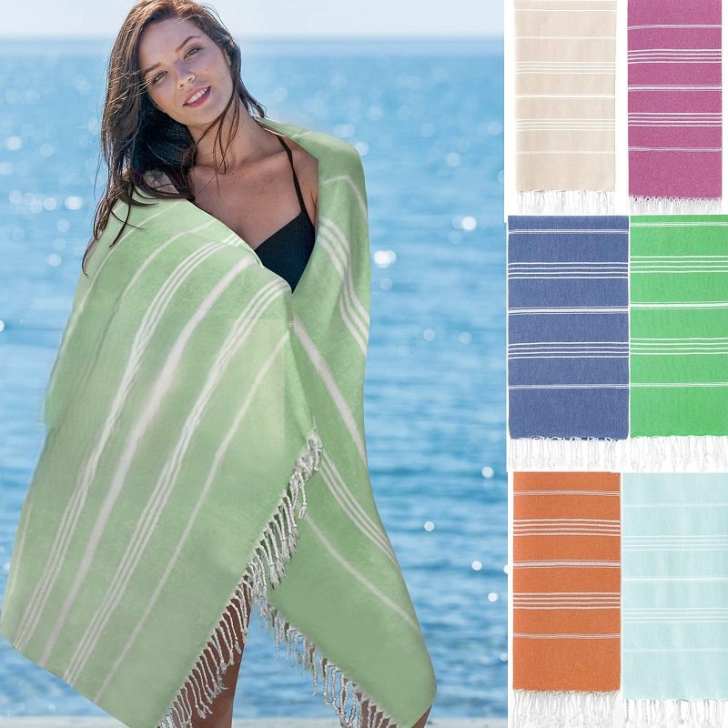 Premium luxury beach towel with high GSM cotton