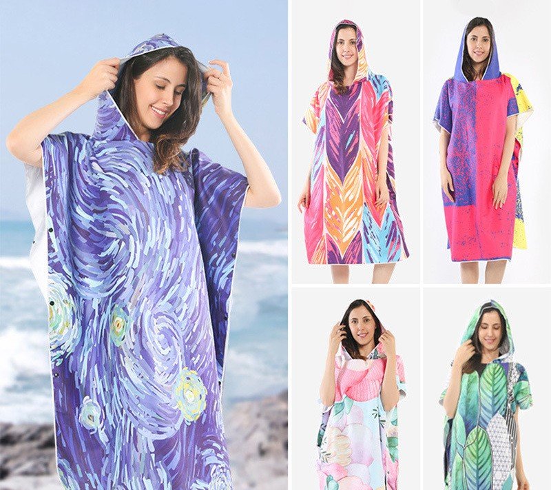 Surf poncho for beginners privacy and warmth