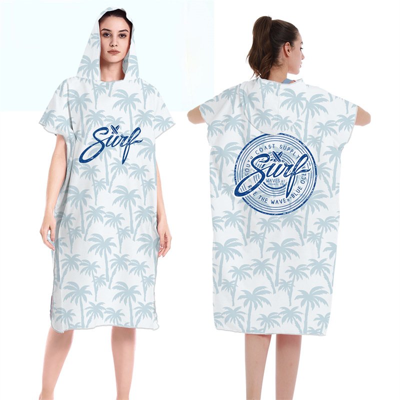 Surf poncho design with kangaroo pocket