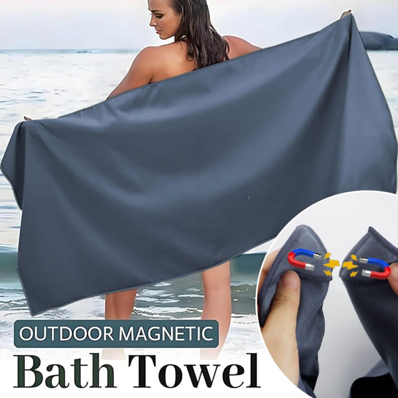 Colorful magnetic microfiber beach towels in multiple designs