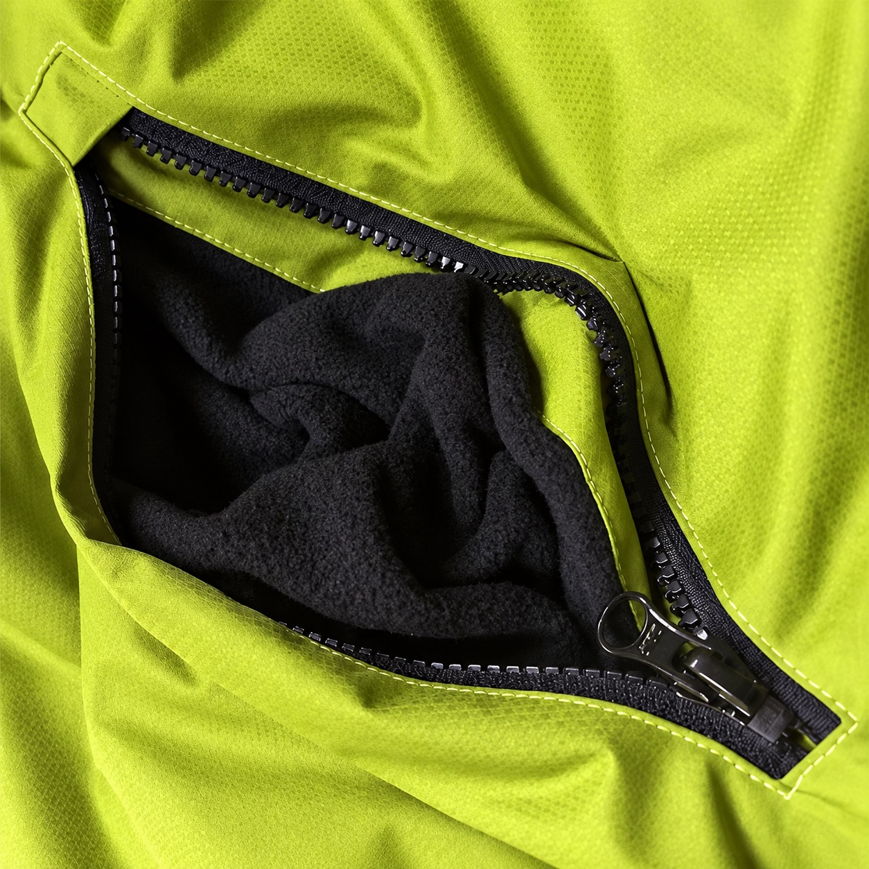Fleece-Lined Outer Pocket