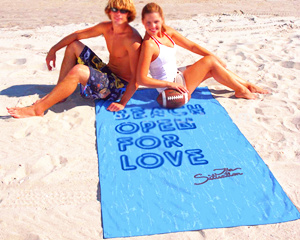 toalla de playa grande para dos