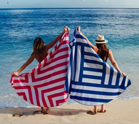 round beach towels wholesale