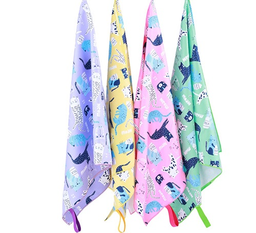 printed microfiber sand resistant quick dry towel