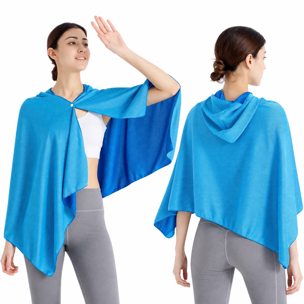 Oversized Hooded Cooling Cape