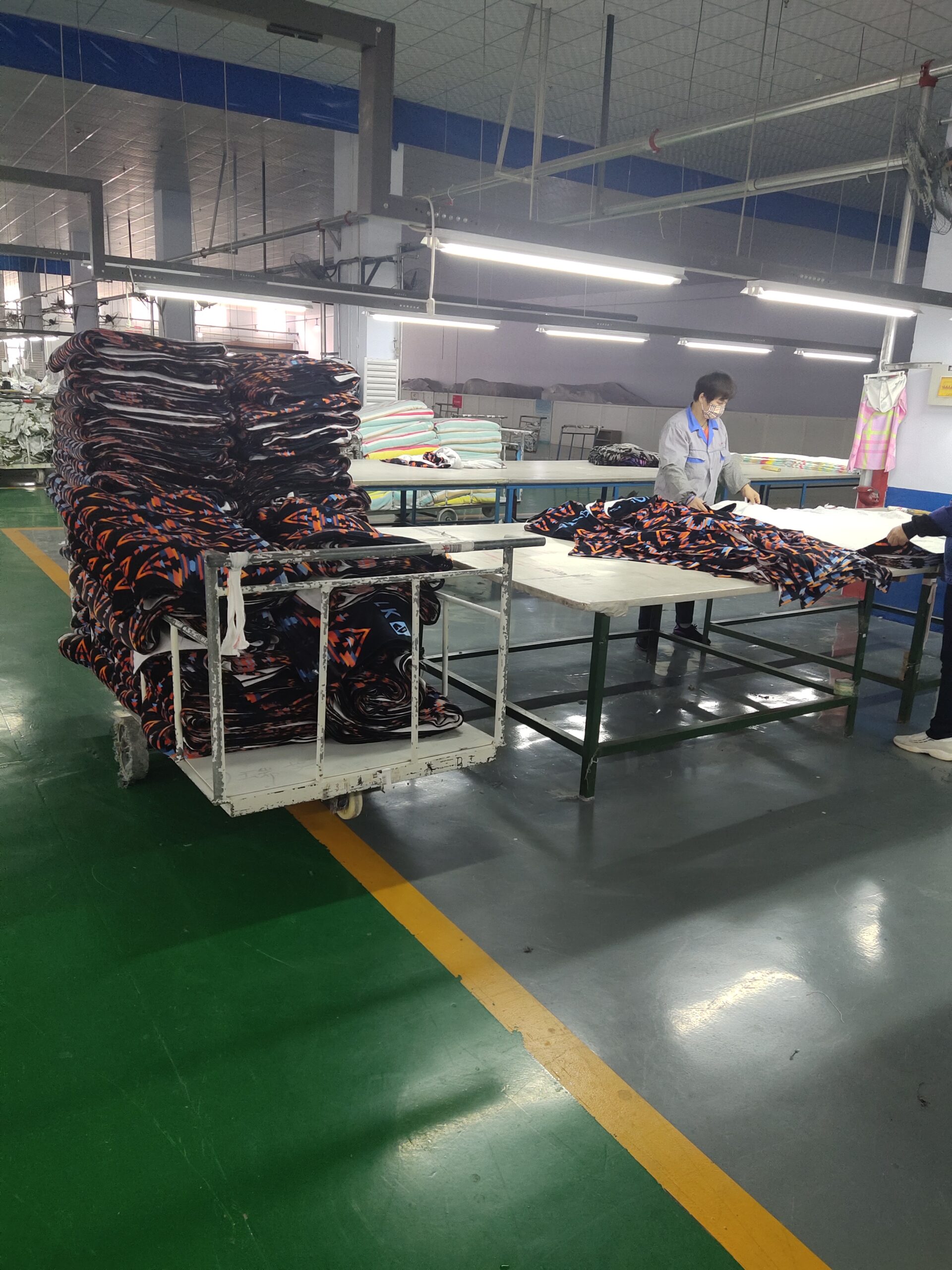 Original towel finishing and folding photograph