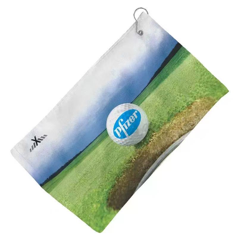 printed golf scene towel golf towel reference